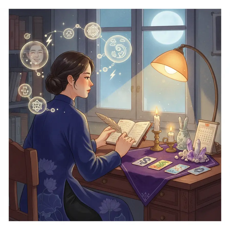Tarot 12/08: 3 dấu hiệu báo tin sắp lộ sự thật tình cảm, công việc - minh họa 1