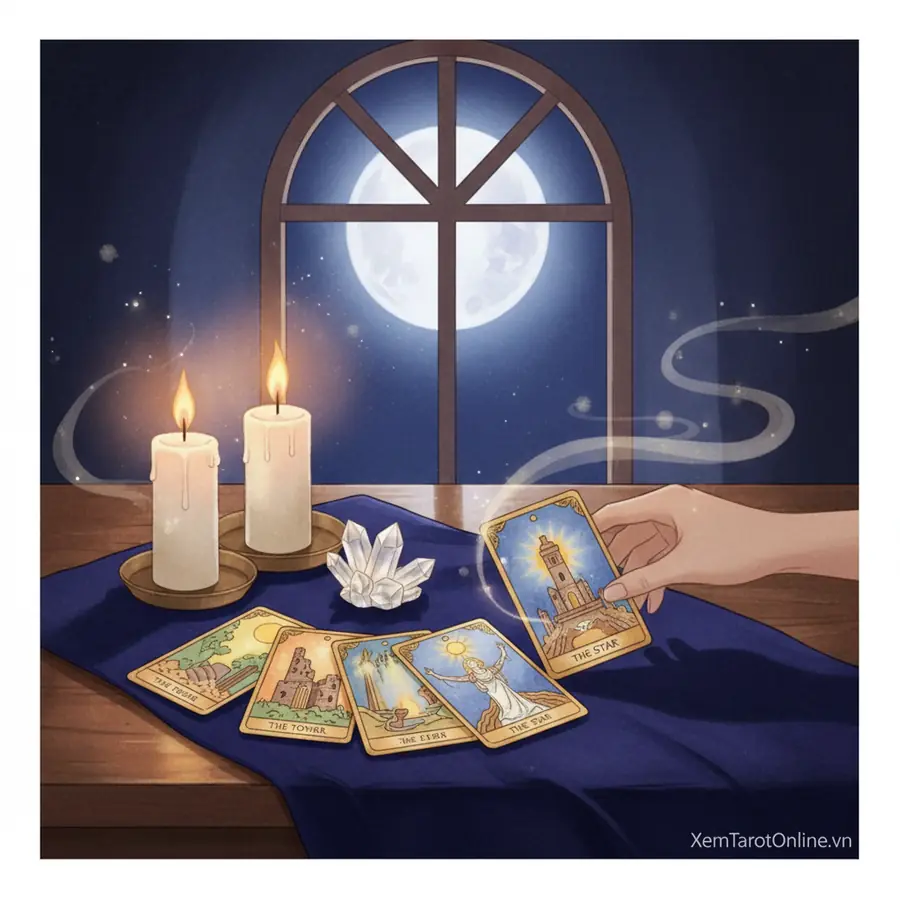 Tarot chiều nay 01/09/2026: Buông bỏ gì để lòng nhẹ tênh trước khi ngày kết thúc? - minh họa 1