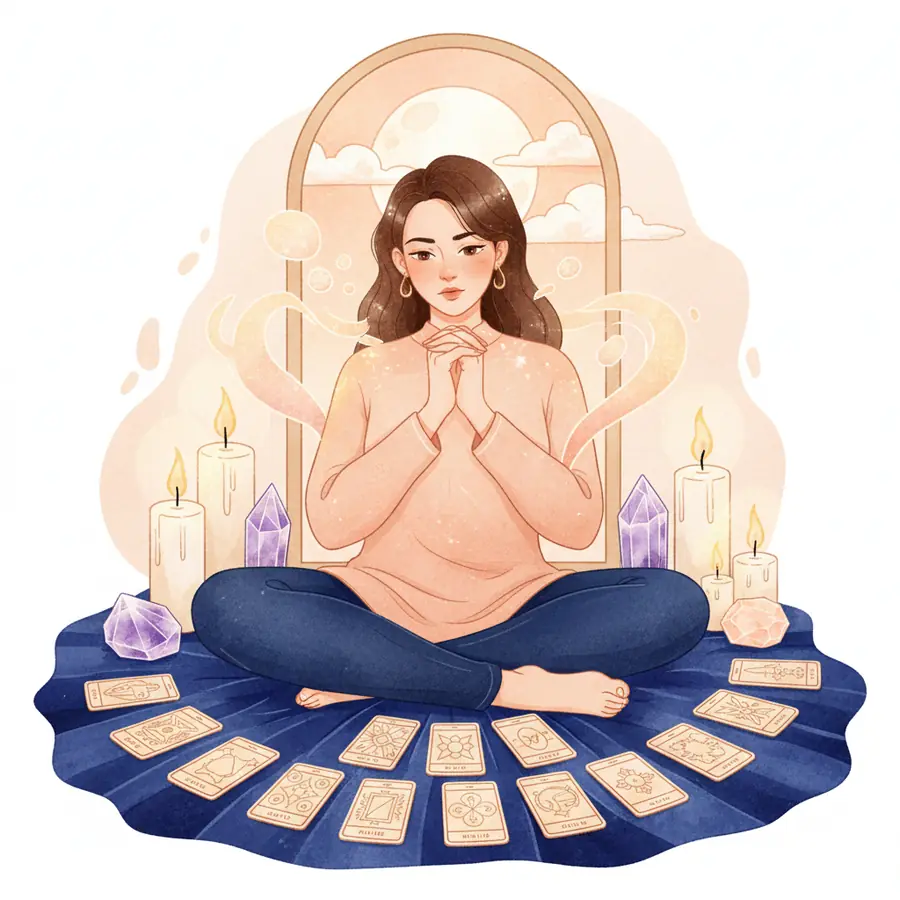 Tarot Tình Yêu: Người Ấy Đang Nghĩ Gì? Hạ Miên Mách Bạn Cách Bình Tĩnh - minh họa 1