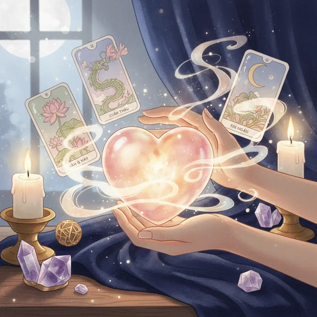 Tarot tình yêu: Người ấy đang nghĩ gì và làm sao để bạn bình tâm?