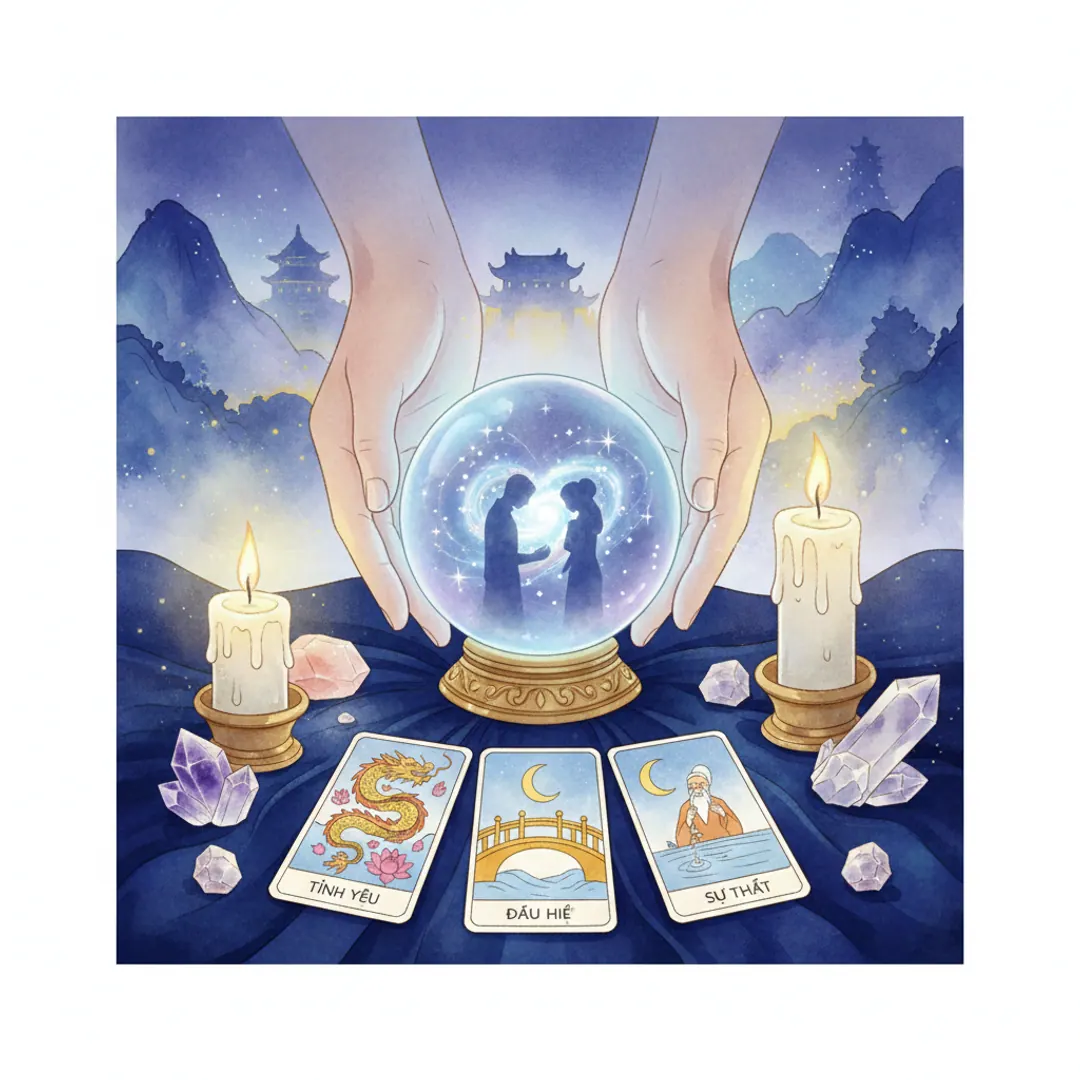 Tarot Tình Yêu 3 Tháng Tới: Cách Nhìn Dấu Hiệu Mà Không Tự Lừa Mình
