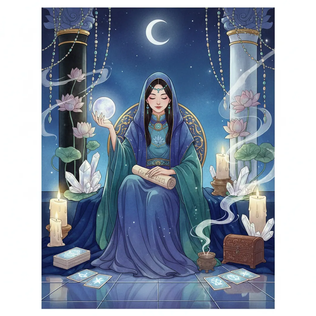 Ý Nghĩa Lá The High Priestess: Trực Giác, Bí Mật Và Tiếng Nói Bên Trong