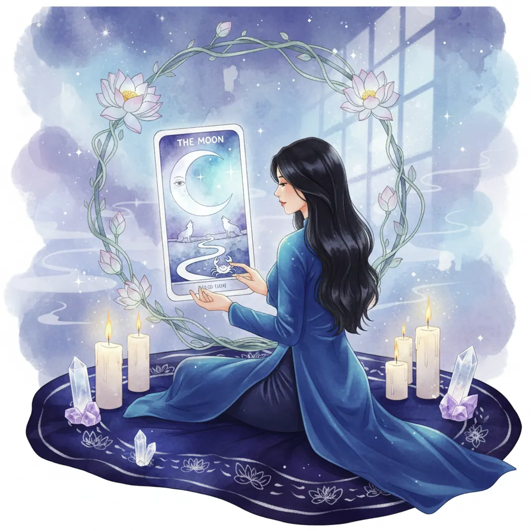 Ý Nghĩa Lá The Moon: Ảo Ảnh, Trực Giác Và Nỗi Sợ Chưa Gọi Tên
